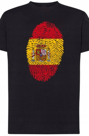 Hiszpania Odcisk Palca T-shirt Męski R.S