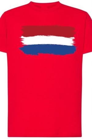 Holandia Flaga Modna T-Shirt Męski Rozm.5XL