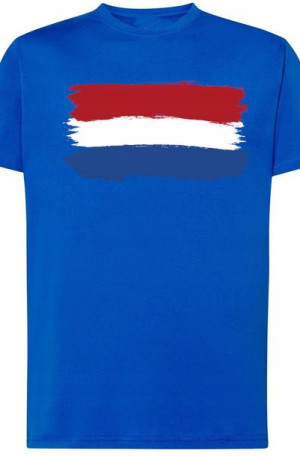 Holandia Flaga Modna T-Shirt Męski Rozm.L