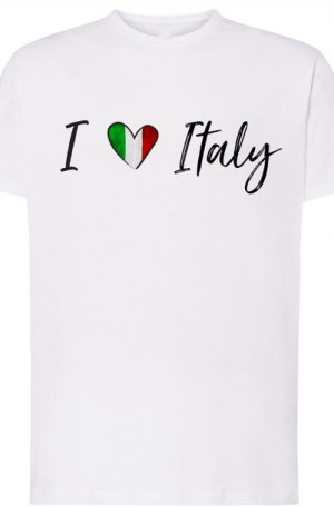 I Love Italy Kocham Włoch Męski T-Shirt r.S