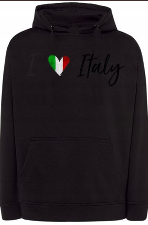 I Love Italy Kocham Włochy Bluza Kaptur r.4XL