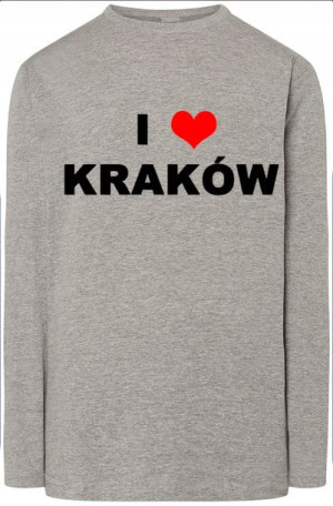 I Love Kraków Bluza Longsleeve Modna r.L