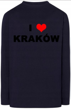 I Love Kraków Bluza Longsleeve Modna r.L