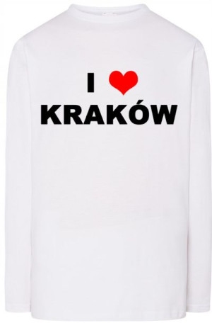 I Love Kraków Bluza Longsleeve Modna r.S
