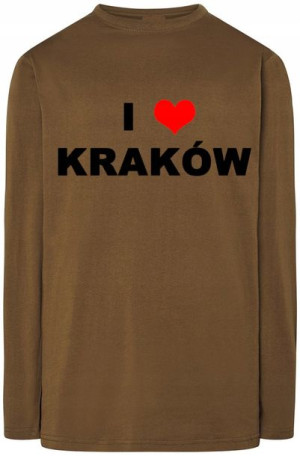 I Love Kraków Bluza Longsleeve Modna r.XS