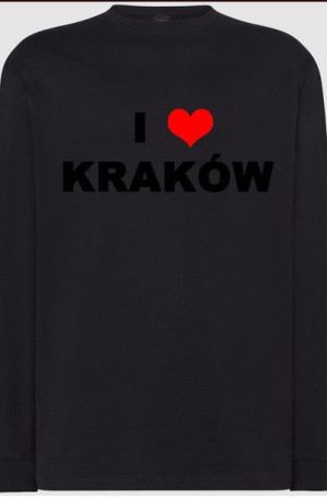 I Love Kraków Bluza Longsleeve Modna r.XS