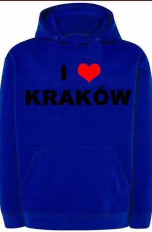 I Love Kraków Męska Bluza Kaptur Nadruk r.XL