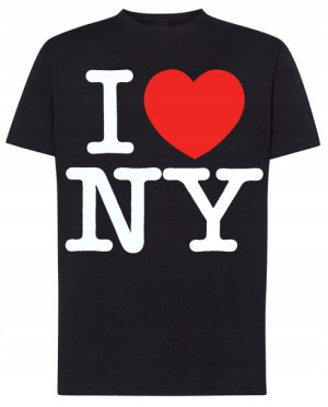 I Love New York T-shirt Męski Nadruk Rozm.5XL