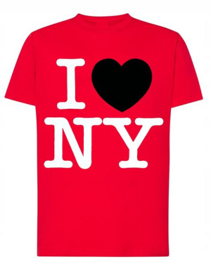 I Love New York T-shirt Męski Nadruk Rozm.L