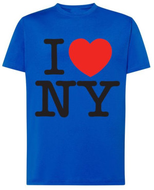 I Love New York T-shirt Męski Nadruk Rozm.M