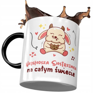 Kubek Czarny Dla Siostrzenicy na Urodziny Prezent