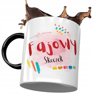 Kubek Czarny Dla Skoczka Fajowy Skoczek Prezent