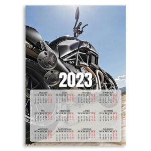 Kalendarz Ścienny 2023 Plakat Supermoto 50x70 Cm