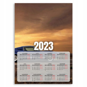 Kalendarz Ścienny 2023 Rok Plakat Auta 50x70 Cm