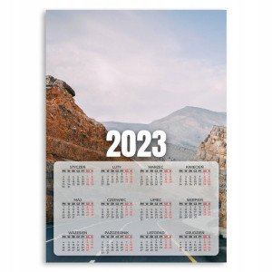 Kalendarz Ścienny 2023 Rok Plakat Chmura 50x70 Cm