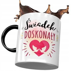 Kubek Czarny Dla Świadka Drużby Na Prezent