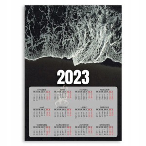 Kalendarz Ścienny 2023 Rok Plakat Fale 50x70 Cm