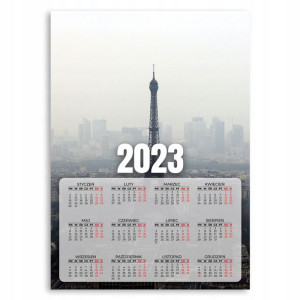 Kalendarz Ścienny 2023 Rok Plakat Francja 50x70 Cm
