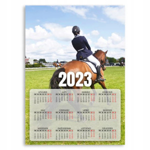 Kalendarz Ścienny 2023 Rok Plakat Jeździec 50x70cm