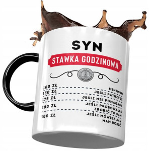 Kubek Czarny Dla Syna na Dzień Dziecka Prezent