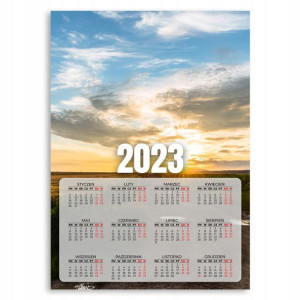 Kalendarz Ścienny 2023 Rok Plakat Niebo 50x70 Cm