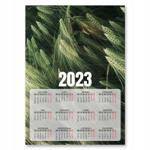 Kalendarz Ścienny 2023 Rok Plakat Zboże 50x70 Cm