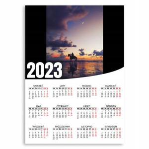 Kalendarz Ścienny 2023 Rok XL 50x70cm Zachód Wzory
