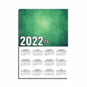 KALENDARZ Ścienny Plakat 32x44 MiX WZORÓW 2022/24