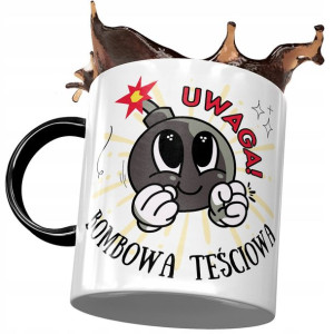 Kubek Czarny dla Teściowej Teściuni na Prezent