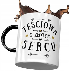 Kubek Czarny dla Teściowej Teściuni na Prezent