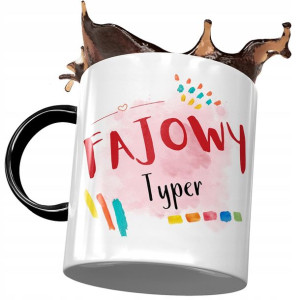 Kubek Czarny Dla Typera Fajowy Typer Prezent