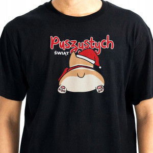 Koszulka T-shirt Męski Puszystych ŚWIĄT Wzory S