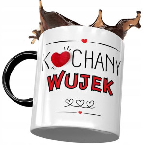 Kubek Czarny dla Wujka Wuja Wujaszka na Prezent