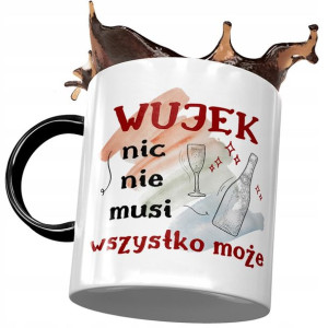 Kubek Czarny dla Wujka Wuja Wujaszka na Prezent