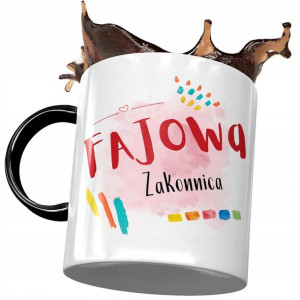 Kubek Czarny Dla Zakonnicy Fajowa Zakonnica Kubek