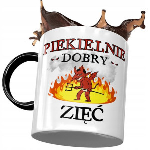 Kubek Czarny Dla Zięcia na Urodziny na Prezent