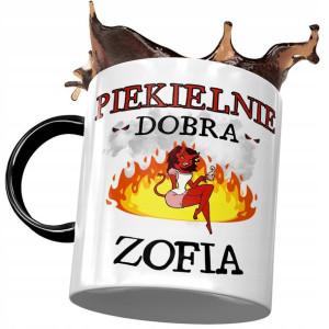 Kubek Czarny dla Zofii Zosi Koleżanki na Prezent