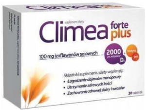 Climea Forte Plus, izoflawony sojowe, menopauza, 30 tabletek