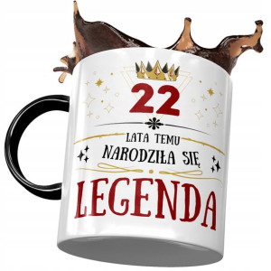Kubek Czarny na Urodziny 22 22gie 22-gie Prezent