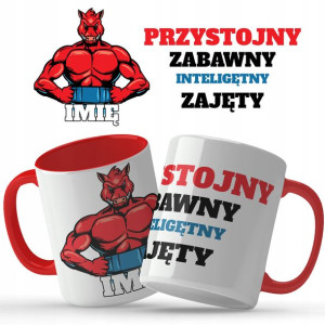 Kubek Red Na Prezent Walentynki DLA DZIKA IMIĘ Wz