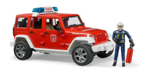 BRUDER 02528 Jeep Wrangler Unlimited Rubicon straż pożarna z figurką