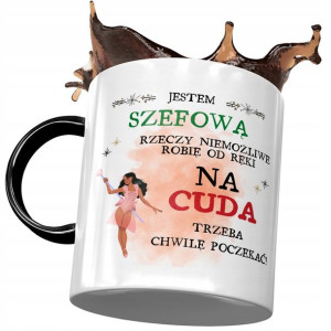 Kubek Czarny Szefowej Na Cuda Trzeba Poczekać