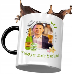 Kubek Czarny Sławomir Mentzen XD Na Prezent
