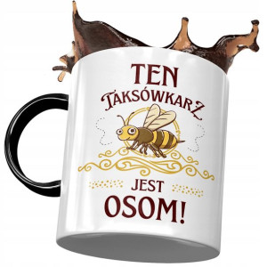Kubek Czarny Taksówkarza ten Taksówkarz jest Osom