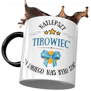 Kubek Czarny Tirowca Najlepszy Tirowiec na Prezent