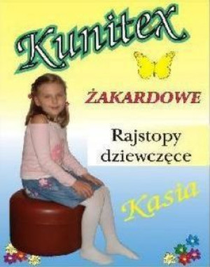 Rajstopy dziewczęce żakardowe w kwiatki cienkie 140/146 5 sztuk