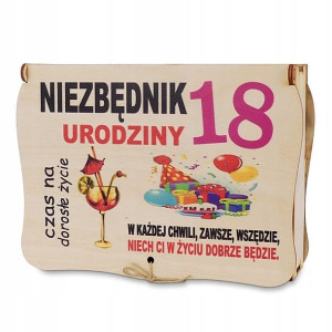 Skrzynka Niezbędnik 18 Urodziny Pudełko Z Zawartością