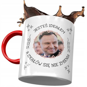 Kubek Czerwony Andrzej Duda Prezydent PiS Prezent