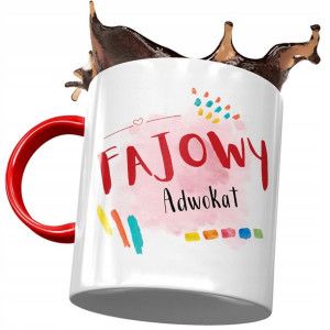 Kubek Czerwony Dla Adwokata Fajowy Adwokat Kubek