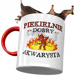 Kubek Czerwony Dla Akwarysty Piekielnie Dobry
